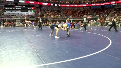 2A-150 lbs Cons. Round 2 - Brady Patterson, Benton Community vs Carter Folkerts, Albia