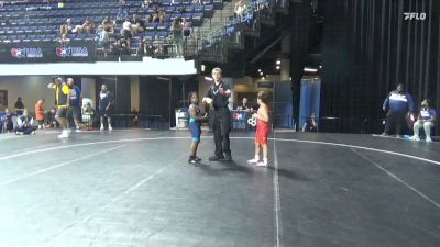 85 lbs 5th Place Match - Ryder Gallardo, MWC vs Syncere Spivy, Toss Em Up Wrestling Academy