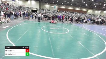 116 lbs Rr Rnd 1 - Makiah Carter, Willits Grappling Pack vs Michelle Mallari, South Reno WC