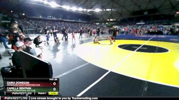 65-70 lbs Round 1 - Zaira Donegan, Snoqualmie Valley Wrestling Club vs Camilla Benthin, Askeo International Mat Club