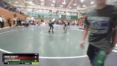 144 lbs Cons. Round 4 - Kayden Bedsole, Helix vs David Teasley, La Costa Canyon