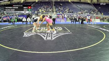 Girls-170 lbs 5th Place Match - Victoria Carter, Waverly Hs Girls vs Olivia Kemp, Airport Hs (Carleton) Girls