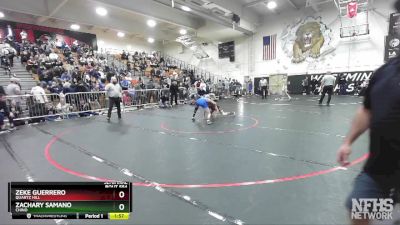 106 lbs Semifinal - Zeke Guerrero, Quartz Hill vs Zachary Samano, Chino