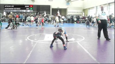 56 lbs Rr Rnd 7 - Atticus Lee, RedNose Wrestling School - K3 vs Alexander Szymko, South Side Wrestling Club - K3