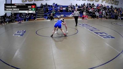 142 lbs Semifinal - Paige Ward, Cannon McMillan vs Alyssa Tresco, Kiski Area Hs