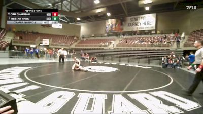 2A 120 lbs Champ. Round 1 - Cru Chapman, North Sevier vs Tristan Park, Duchesne