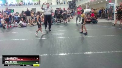 56 lbs Round 2 (10 Team) - Lucas Ducos, Florida Scorpions Gold vs Carlos Rios, Gate Keepers Athletics