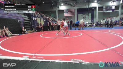 70-78 lbs Rr Rnd 1 - Mia Brigge, Mojo Grappling Academy vs Adria Brigge, Mojo Grappling Academy