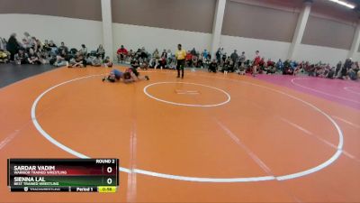 115-118 lbs Round 2 - Sardar Vadim, Warrior Trained Wrestling vs Sienna Lal, Best Trained Wrestling