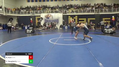 285 lbs Consy 2 - Ayden Kun, Burrell vs Elisua Daugherty, Franklin Regional