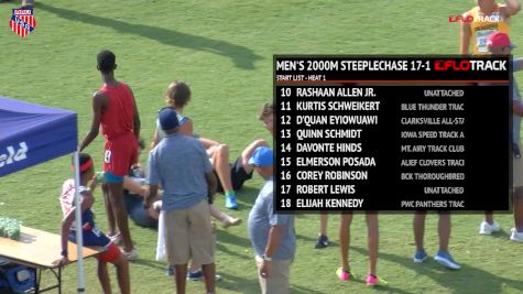 Boys' 2k Steeplechase, Finals 1 - Age 17-18