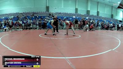 157 lbs Cons. Round 4 - Michael Brannigan, IL vs Brayden Brown, OH