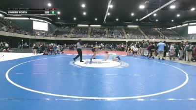 136 lbs Semifinal - Kayden Carter, Wilmington vs Parker Porta, Howell Township