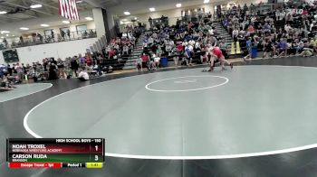 150 lbs Champ. Round 1 - Noah Troxel, Nebraska Wrestling Academy vs Carson Ruda, Branson