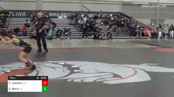 76 lbs Consolation - Crew Lambro, Team Aggression vs Eli Berry, Usa Gold