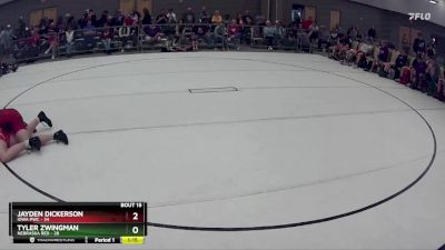 193 lbs Round 4 (8 Team) - Jayden Dickerson, Iowa PWC vs Tyler Zwingman, Nebraska Red