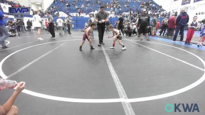 49 lbs Consi Of 8 #1 - Oliver Campbell, Elgin Wrestling vs Asher Fanshier, Clinton Youth Wrestling