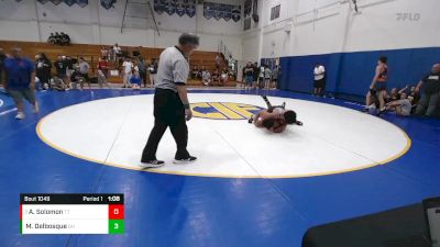 165 lbs Semifinal - Ayden Solomon, Team Thunder vs Maximus Delbosque, Dark Horse