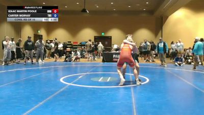175 lbs Cons. Rd Of 16 - Izaac Martin Poole, USA Wrestling Maine vs Carter Morvay, Tiger Wrestling Club