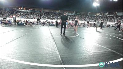 105 lbs Round Of 16 - Aaliyah Coombes, Wyandotte Youth Wrestling vs Avriella Pretty Bear, Harrah Little League Wrestling