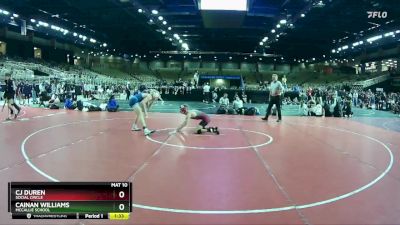 138 lbs Champ. Round 3 - CJ Duren, Social Circle vs Cainan Williams, McCallie School