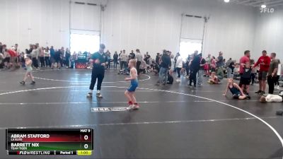 60 lbs Quarterfinal - Abram Stafford, LA Elite vs Barrett Nix, Team Tiger