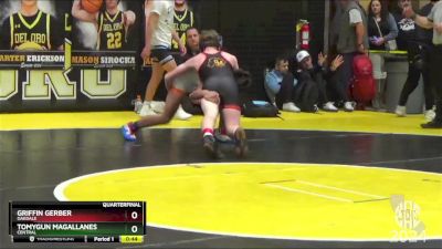 122 lbs Quarterfinal - Griffin Gerber, Oakdale vs Tomygun Magallanes, Central