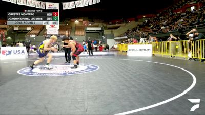 Junior Boys - 190 lbs Cons. Round 2 - Jacob Brooke, Chico High School Wrestling vs Vincent Hernandez, Liberty Ranch High School Wrestling