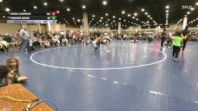 113 lbs Champ. Round 1 - Aiden Sanders, Parrish Highschool Bulls vs Connor Boos, AuburnTakeDown Wrestling