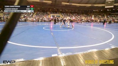 92 lbs Consi Of 16 #1 - Cord Christensen, Scots Wrestling Club vs Landon Rowley, Topeka Blue Thunder