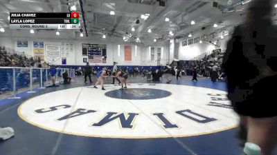 190 lbs Cons. Round 2 - Julia Chavez, Los Altos vs Layla Lopez, Trabuco Hills