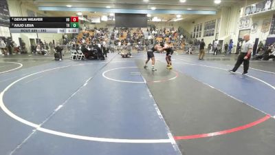 190 lbs Quarterfinal - Julio Leija, Trabuco Hills vs Devlin Weaver, Huntington Beach