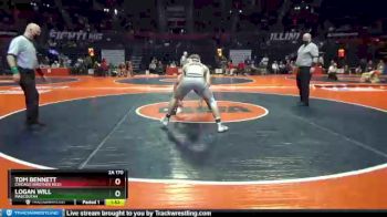 2 lbs Champ. Round 1 - Logan Will, Mascoutah vs Tom Bennett, Chicago (Brother Rice)