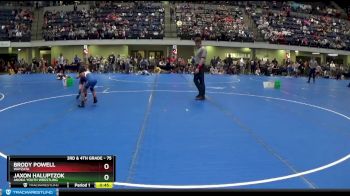 75 lbs Champ. Round 1 - Brody Powell, Wayzata vs Jaxon Haluptzok, Anoka Youth Wrestling