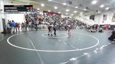132 lbs Champ. Round 1 - Cash Thomson, Tustin vs Cash Andrade, Palm Desert