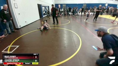 62 lbs Cons. Round 3 - Riley Posey, Cody Wrestling Club vs Cooper Spence, Cody Wrestling Club
