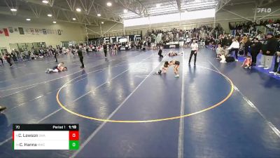 70 lbs Cons. Round 2 - Clayton Hanna, Madison Wrestling Club vs Camden Lawson, Sanderson Wrestling Academy