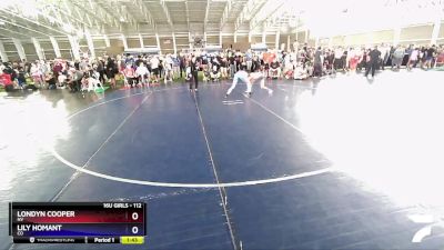 112 lbs Cons. Round 3 - Londyn Cooper, NV vs Lily Homant, CO