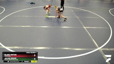 92 lbs Cons. Round 4 - Blake Orton, Minnesota vs Jacob Kranz, Simley Wrestling Club