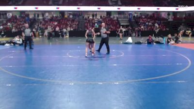 125 lbs Semifinal - Ava Williams, Bishop Kelly vs Caddy Tverdy, Eagle
