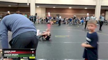 55 lbs Round 1 (8 Team) - Jaxson Knop, Ares Red vs Dawson Brown, Contenders WA Green