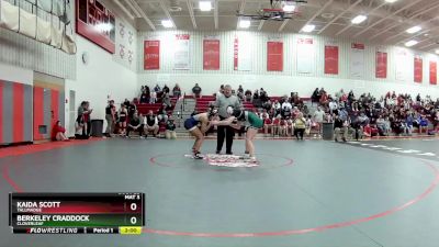 130 lbs Quarterfinal - Kaida Scott, Tallmadge vs Berkeley Craddock, Cloverleaf