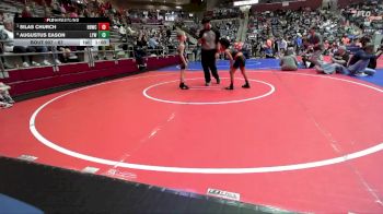 67 lbs Quarterfinal - Silas Church, Honey Badger Wrestling Club vs Augustus Eason, Lonoke Youth Wrestling