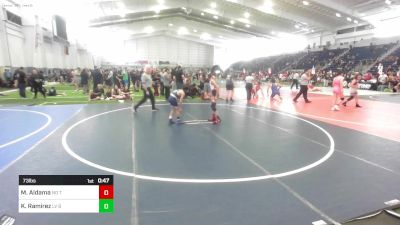 73 lbs Consi Of 4 - Maddox Aldama, No Team vs Kai Ramirez, LV Bears WC
