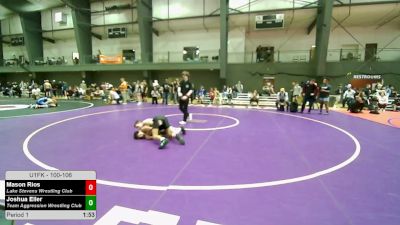 100-106 lbs Cons. Sub-semis - Mason Rios, Lake Stevens Wrestling Club vs Joshua Eller, Team Aggression Wrestling Club