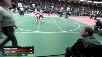140 lbs Champ. Round 2 - Nicholas Toth, NWK2 vs JaMere Harmon, Unattached