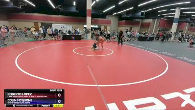 138 lbs Cons. Round 6 - Roberto Lopez, Lake Highlands High School Wrestling vs Colin McQuone, Grind Wrestling Club