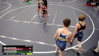 117 lbs Semifinal - Wallace White, Rogers Area Youth Wrestling Club vs Thomas Snyder, MN Elite Wrestling Club