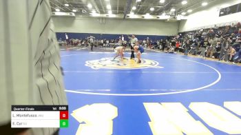 149 lbs Quarterfinal - Luke Montefusco, Johnson & Wales vs Elijah Cyr, Castleton