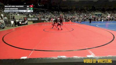 54 lbs Consi Of 8 #2 - Mialani Aneli Martinez, 505 WC vs Jayzie Whitford, Sanderson Wrestling Academy